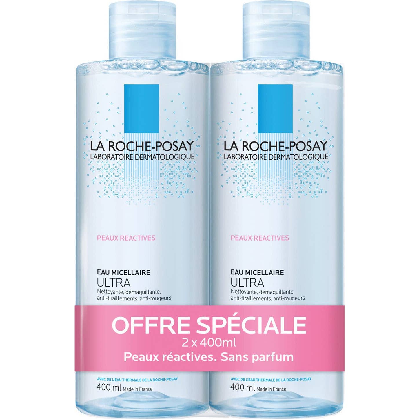 La Roche-Posay Agua Micelar Ultra Piel Reactiva 2x400ml