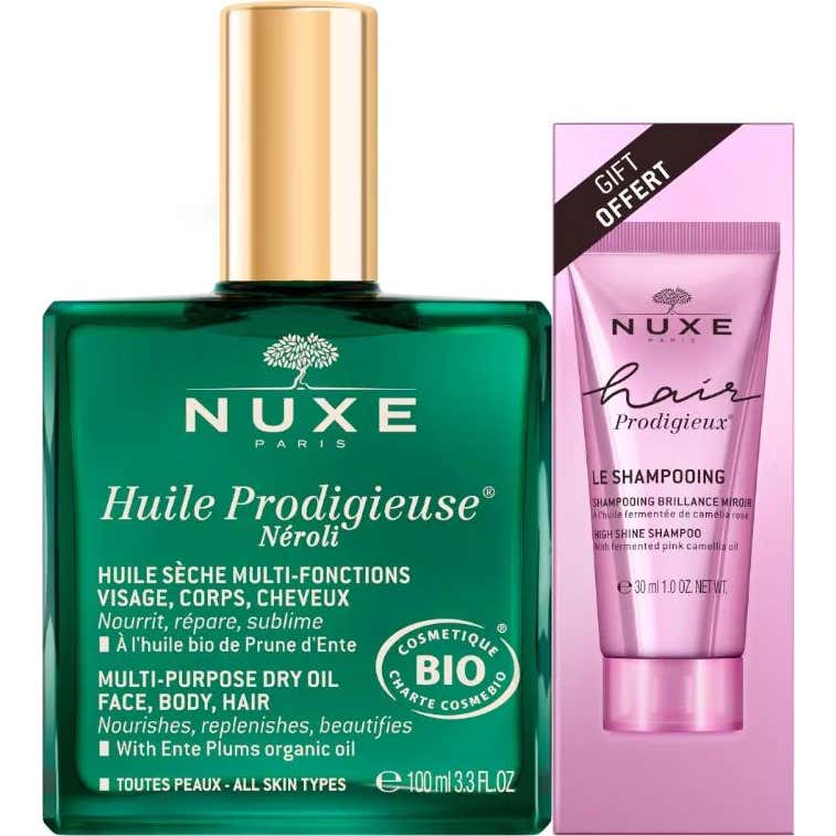 Nuxe Huile Prodigieuse Néroli 100 ml + Hair Prodigieux Champ 30 ml