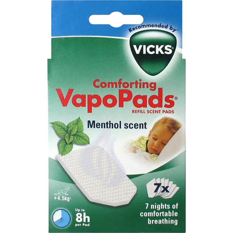 Vicks Vapopads Kaz Recambio Difusor Mentol 7 uds