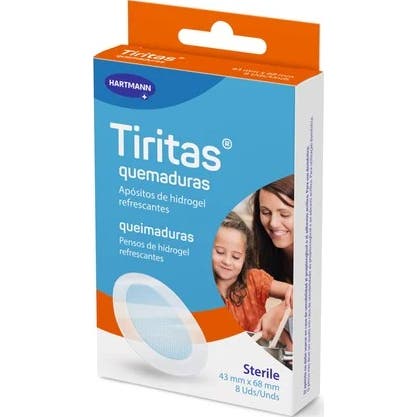 Tiritas Quemaduras 43mm x 68mm 8uds