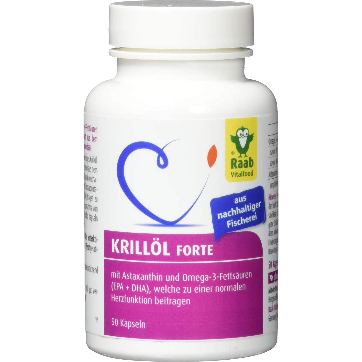 Raab Vitalfood Aceite Krill Forte 50caps