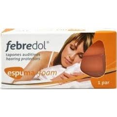 Febredol® tapones de espuma para los oídos 2 uds