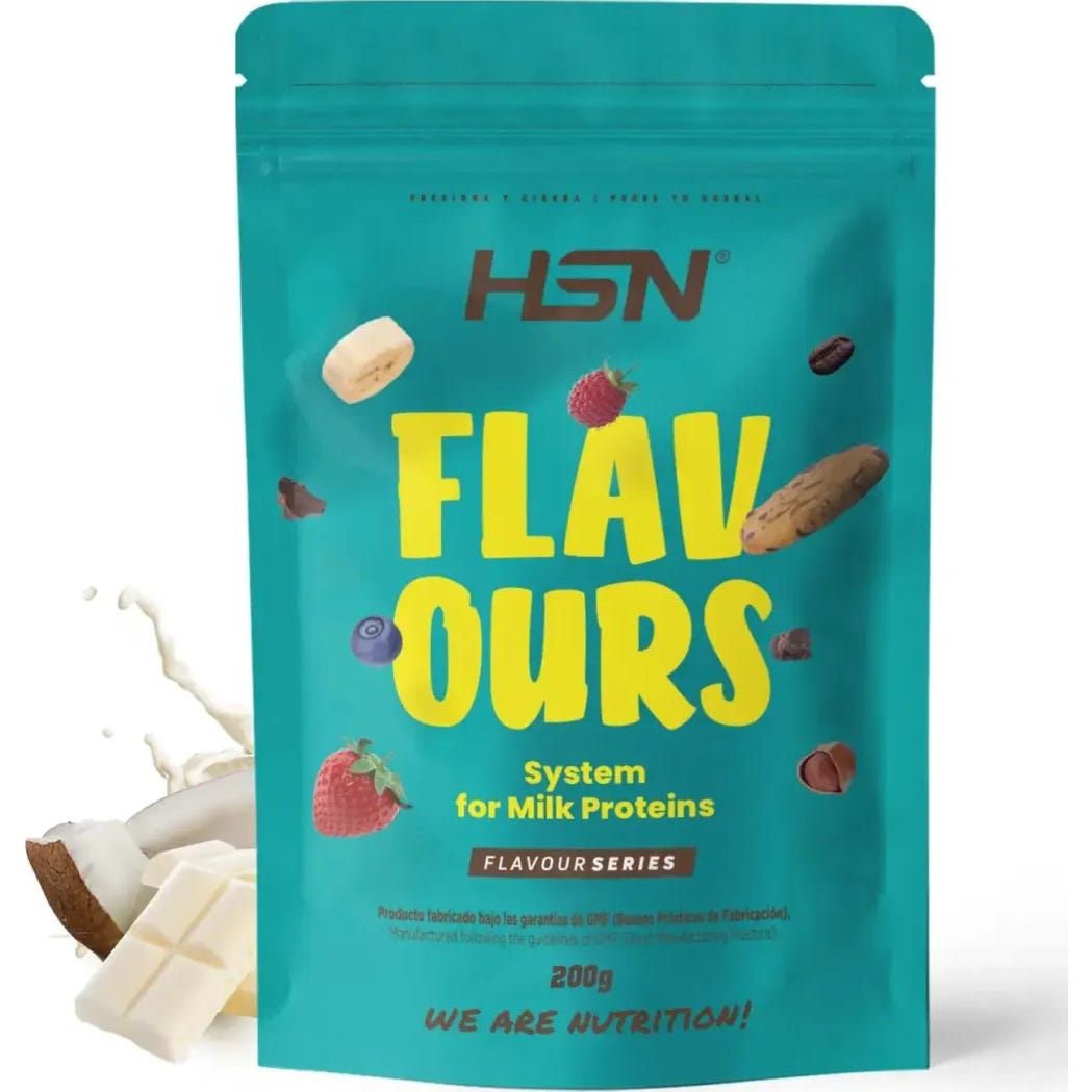 HSN Saborizante en Polvo para Proteínas Lácteas Chocolate Blanco y Coco 200g