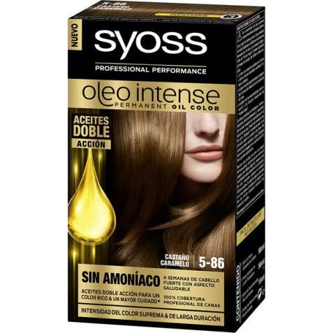 Syoss Oleo Intense Permanent Oil Color Castaño Caramelo 5-86 50ml