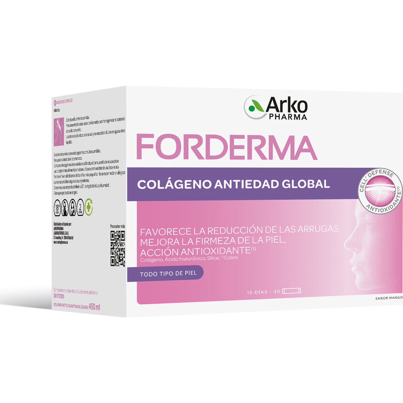 Arkopharma Forderma Colágeno Antiedad Global 30 sticks