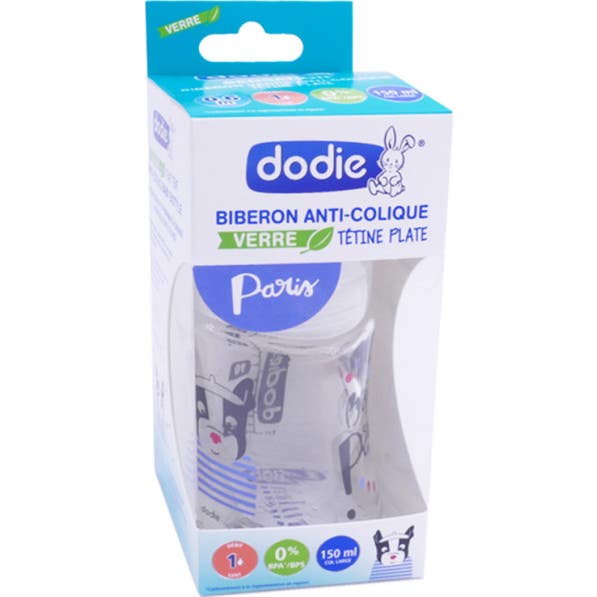 Dodie Sensation Biberón Vidrio 0-6 M Paris 150 ml