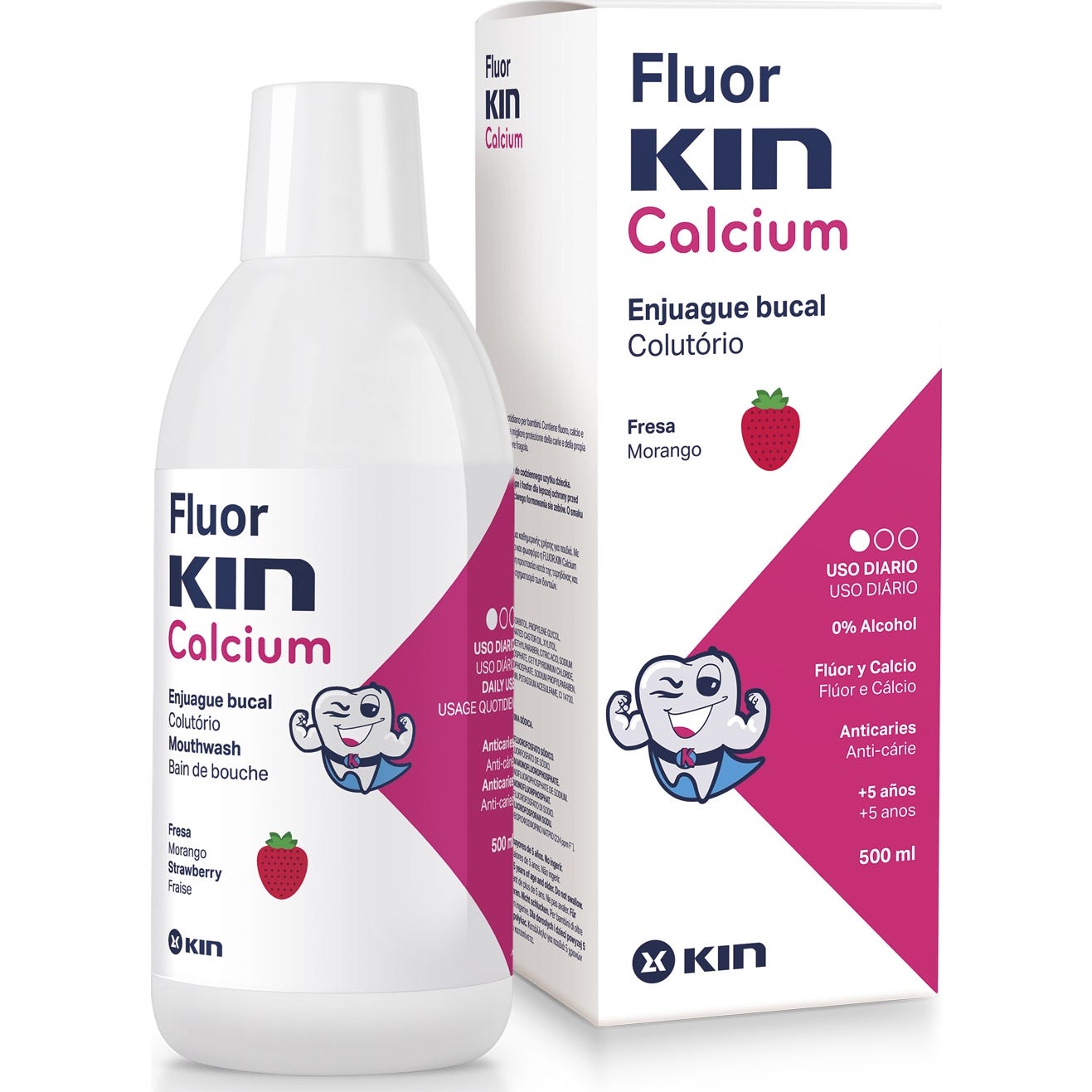 Fluor-Kin Calcio colutorio 500ml