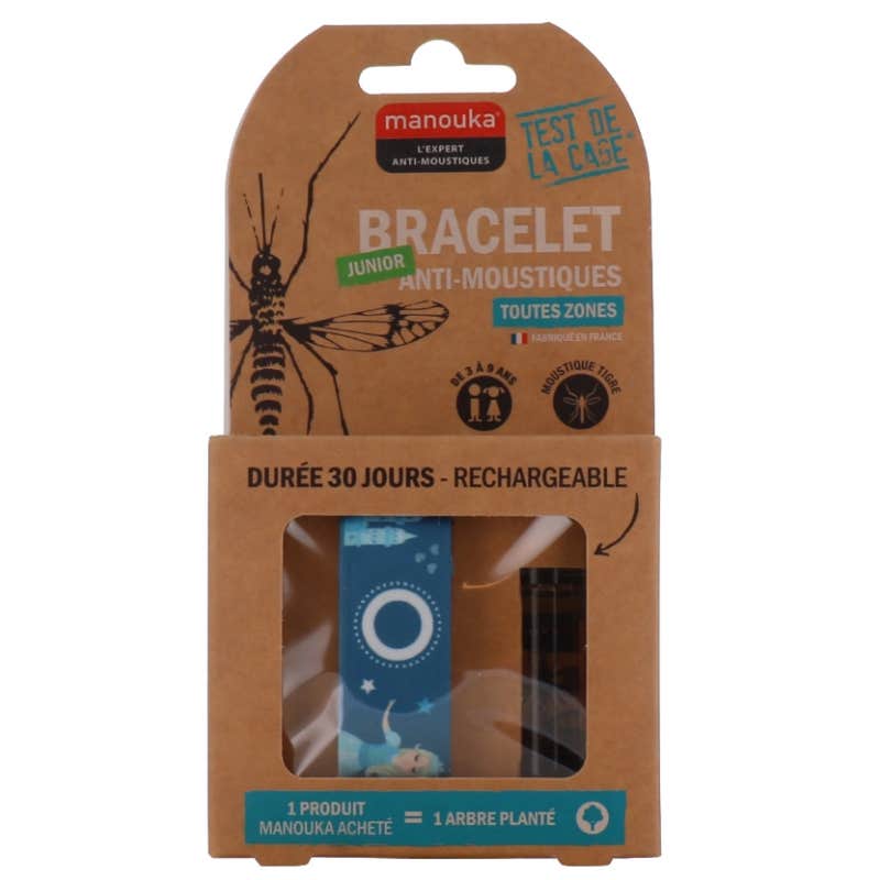 Manouka Pulsera Repelente de Mosquitos Junior Claro 1 ud
