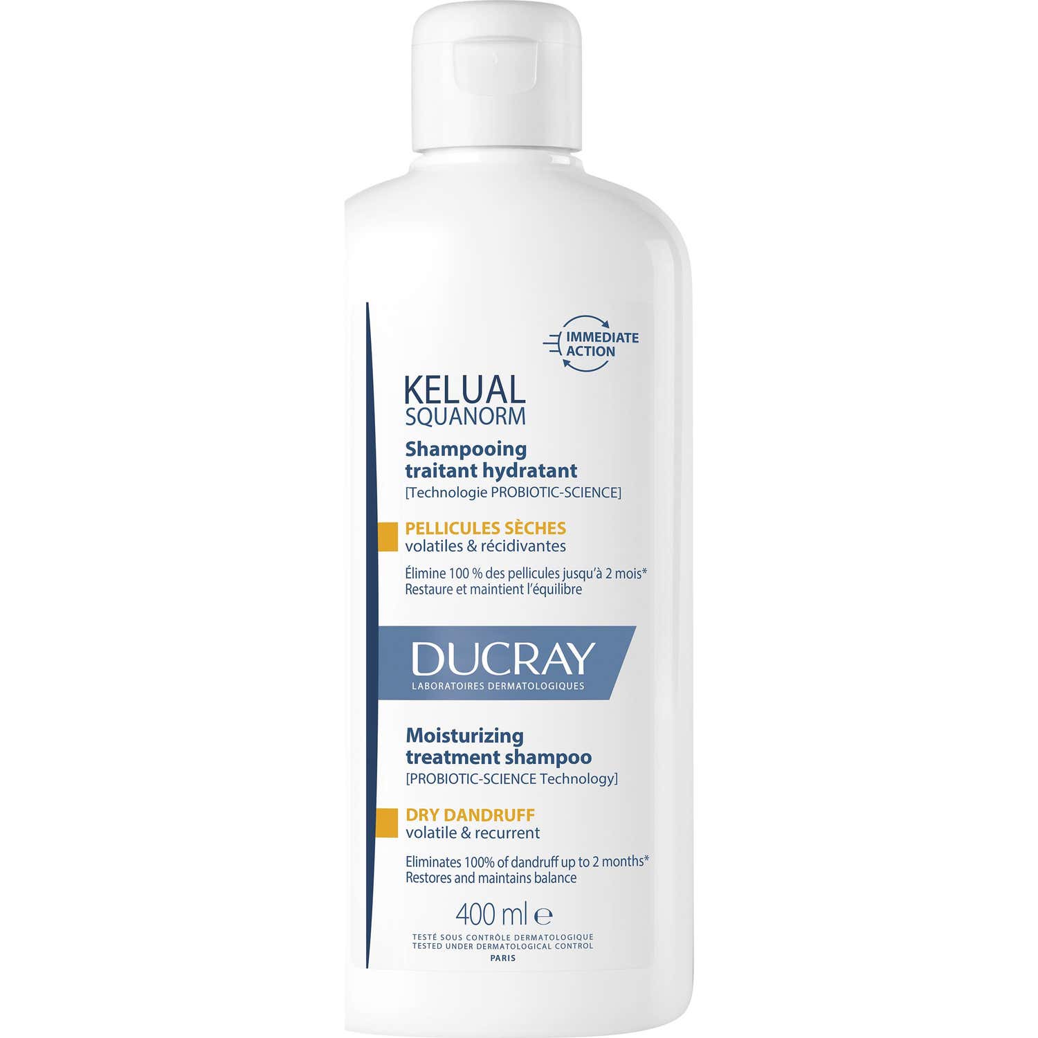Ducray Kelual Squanorm Champú Anticaspa Caspa Seca 400ml
