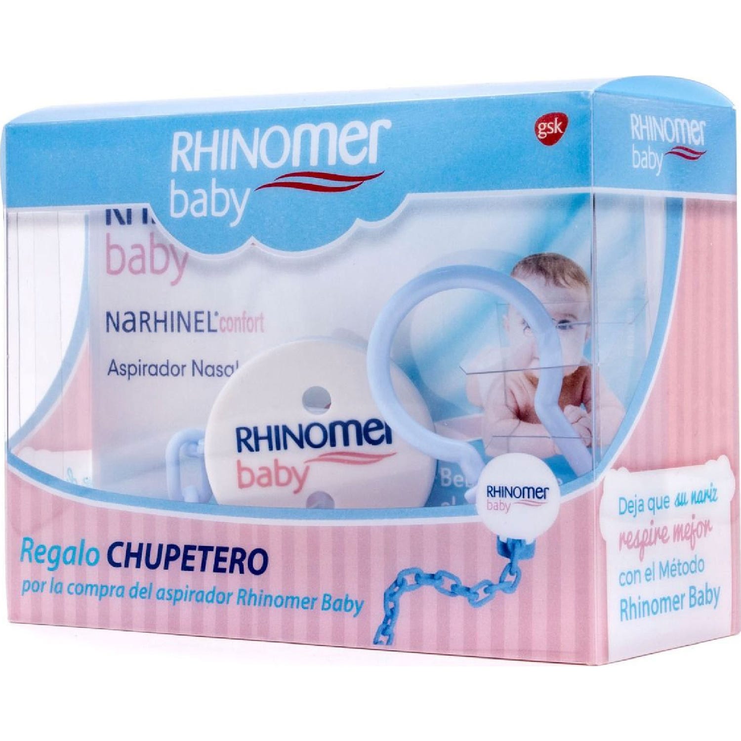 Rhinomer Baby Narhinel Confort Aspirador Nasal+Regalo Chupetero