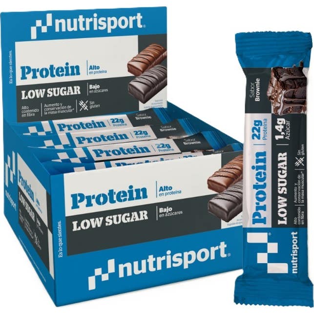 Barritas Low Carbs Nutrisport Exp. + 16 Und. - BROWNIE