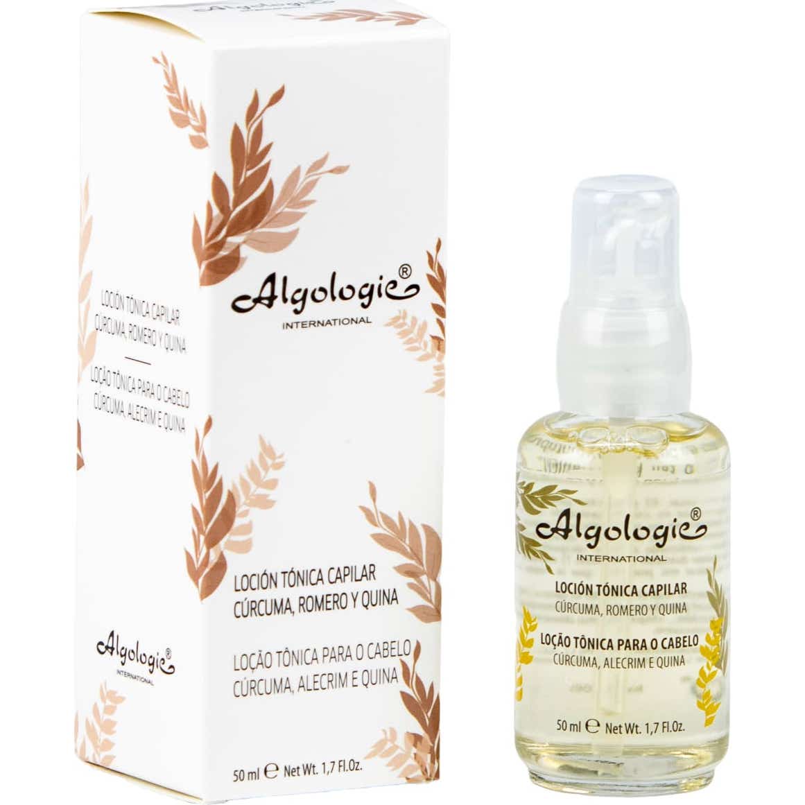 Algologie Loción Tónica Capilar Cúrcuma Romero Quina 50ml