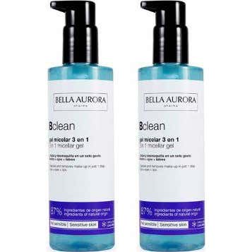 Bella Aurora Bclean gel Micelar 3 en 1 Piel Sensible 2 X200 ml
