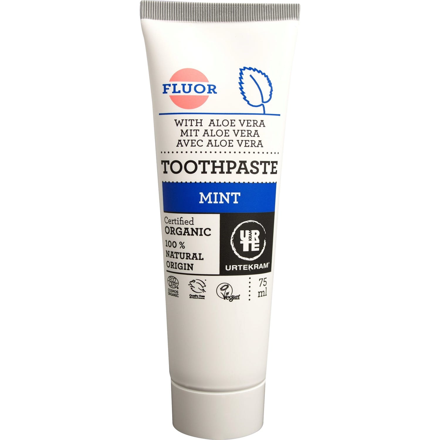 Urtekram 10 X Pasta De Dientes Con Menta 75 Ml - Imagen 2