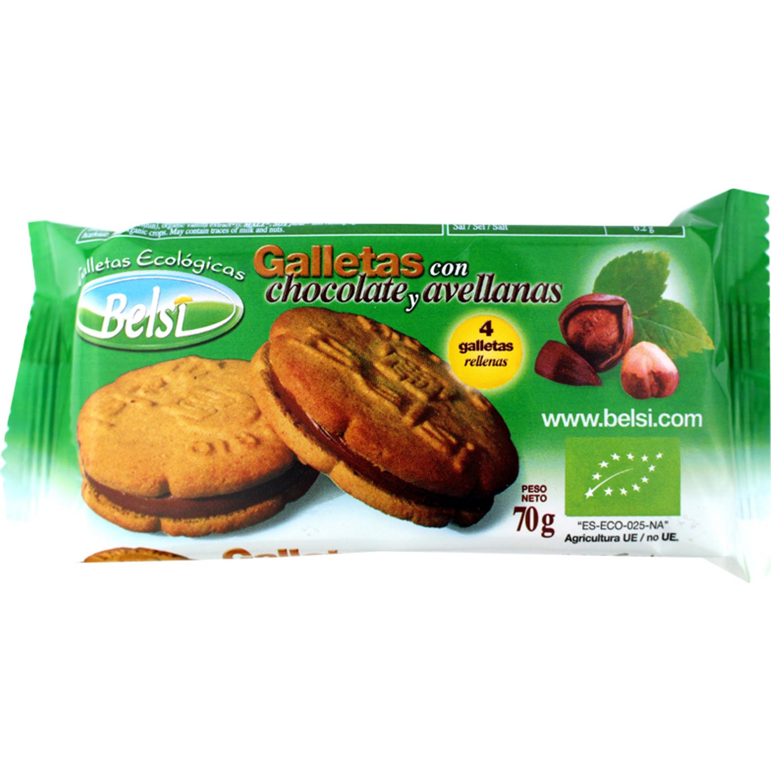 Biomundo Galletas Choco Avellanas Bio 70g