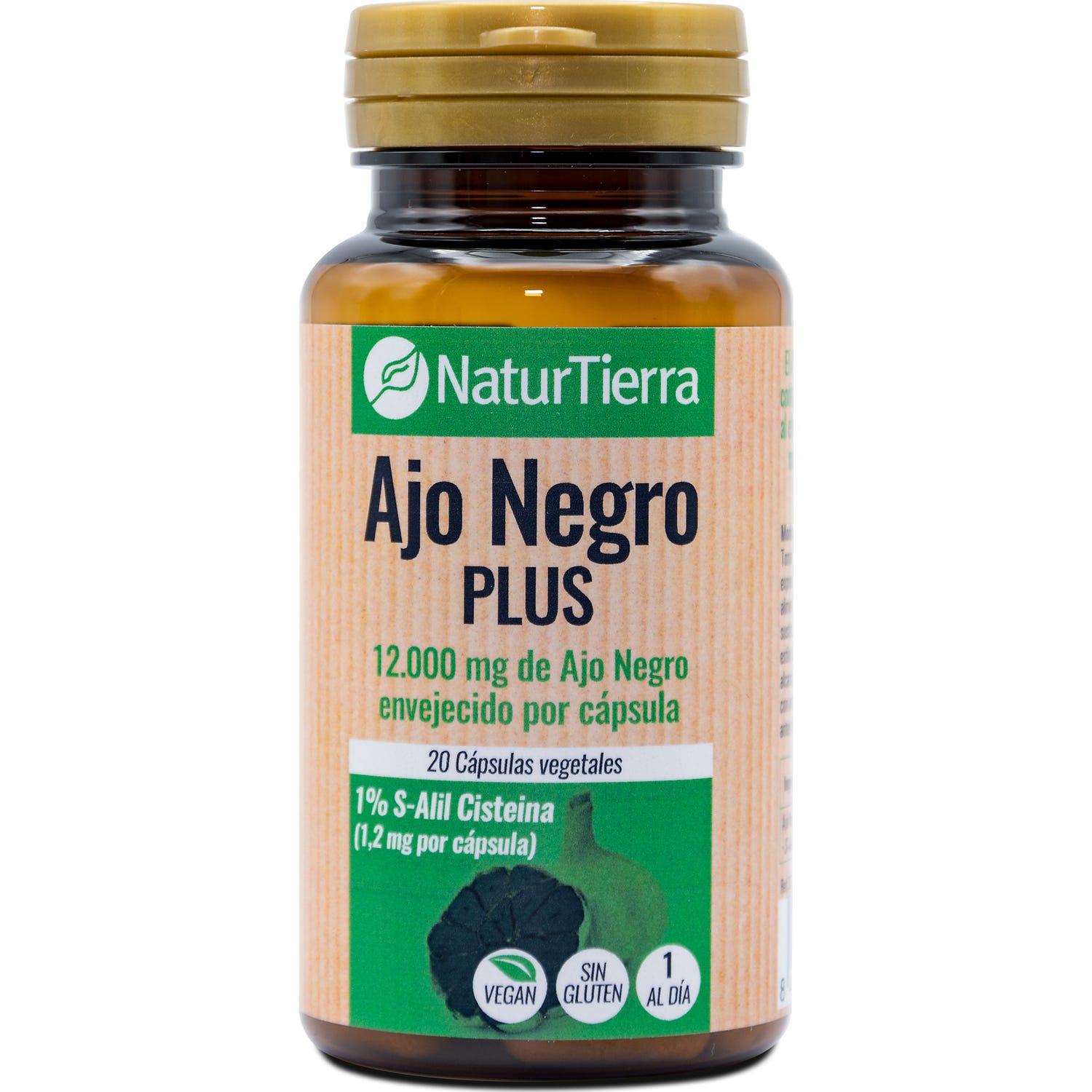 Naturtierra Ajo Negro Plus 20 Cápsulas Vegetales