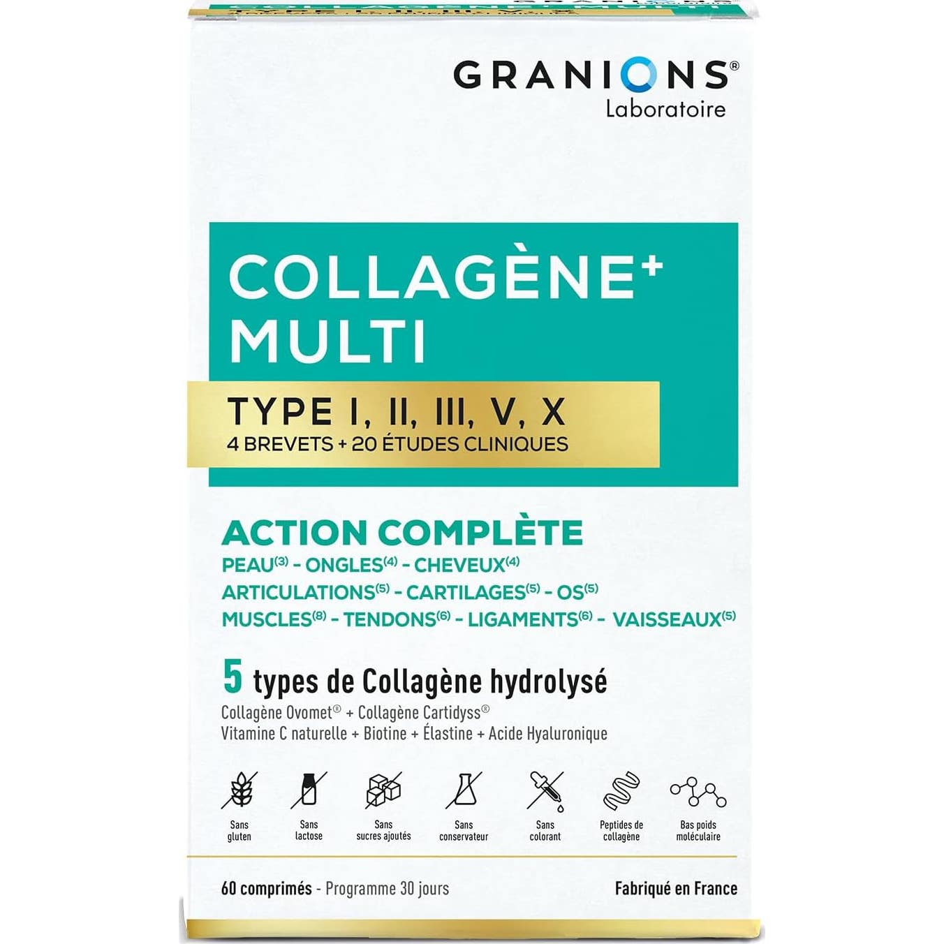 Granions Multi Colágeno Tipo I-Ii-Iii-V-X 60Comp