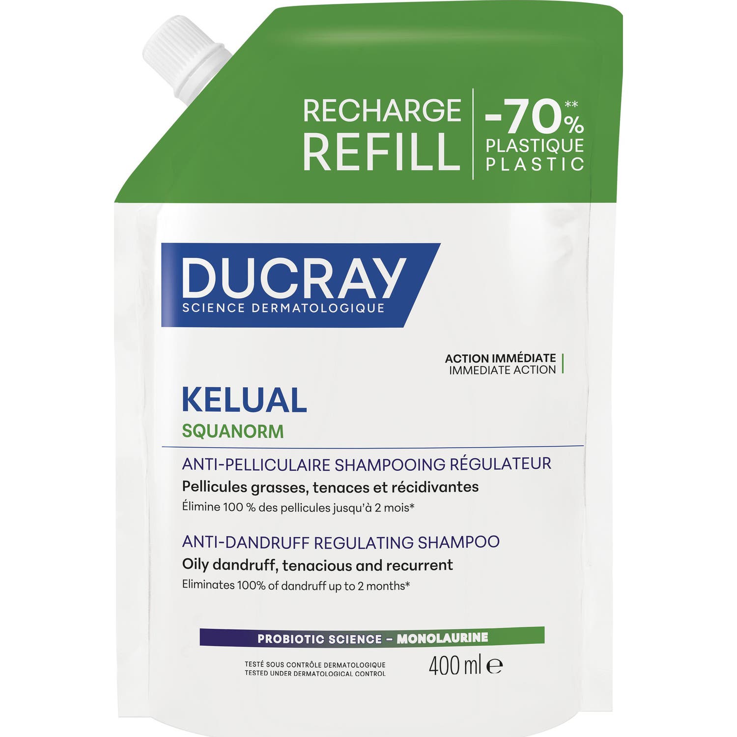 Ducray Kelual Squanorm Champú Regulador Recarga 400 ml
