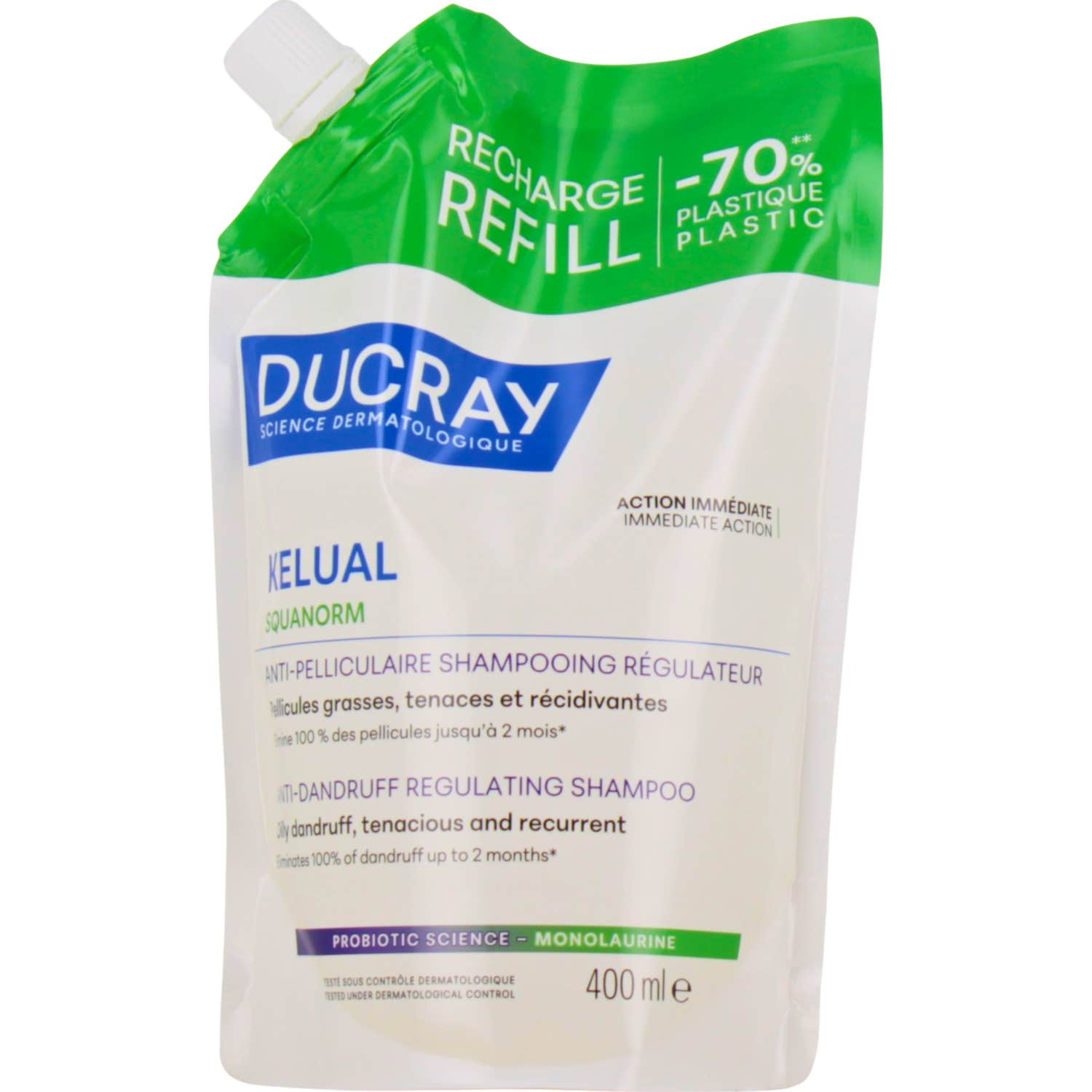 Ducray Kelual Squanorm Champú Regulador Recarga 400 ml