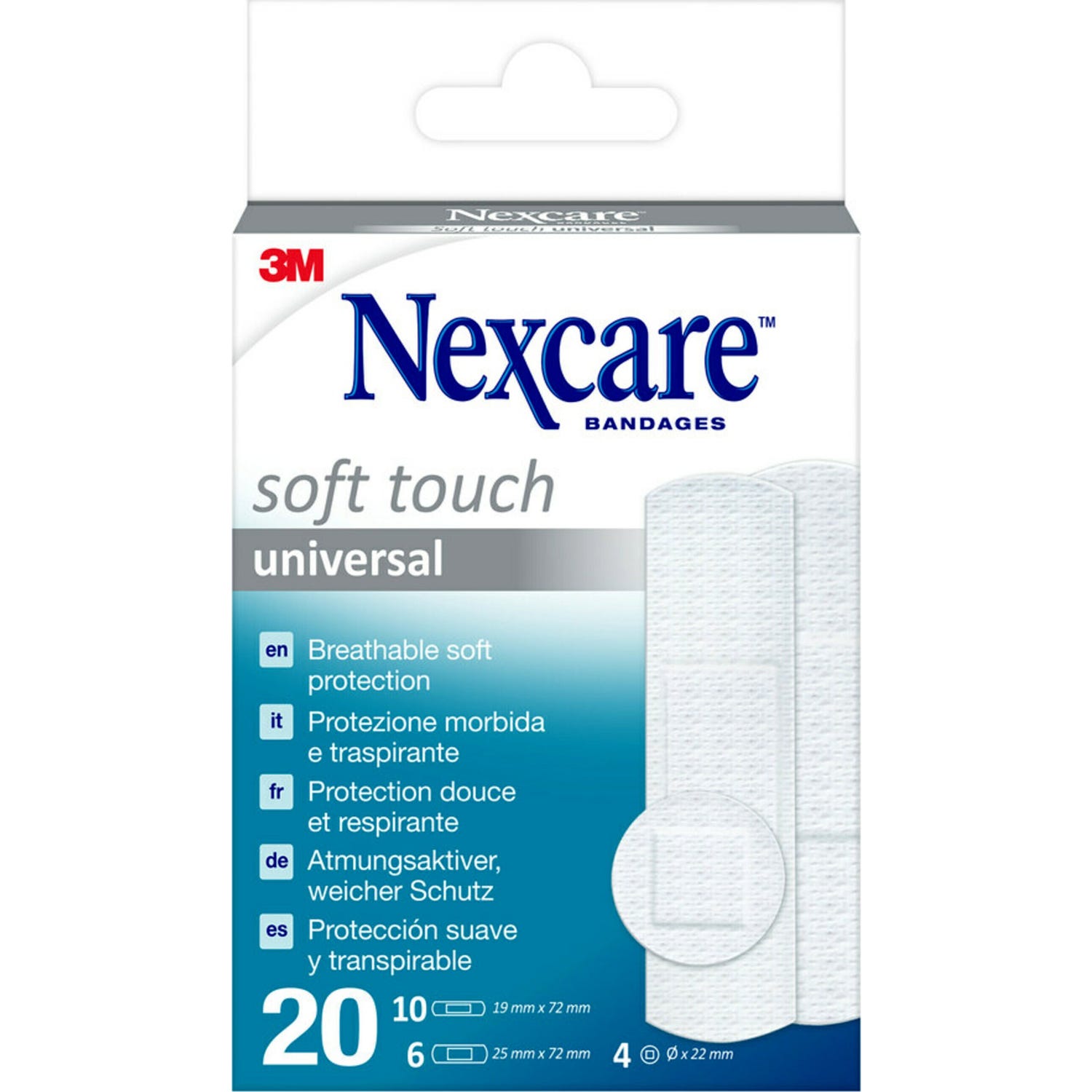 Nexcare® Soft apósitos 20uds