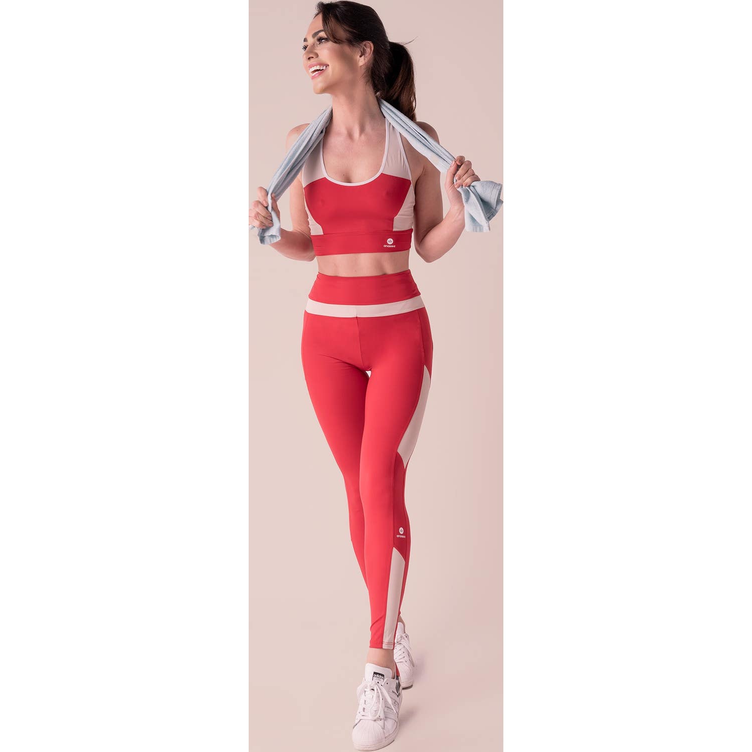 Anaissa Legging Deportivo Sabela Burgundy Talla S 1ud