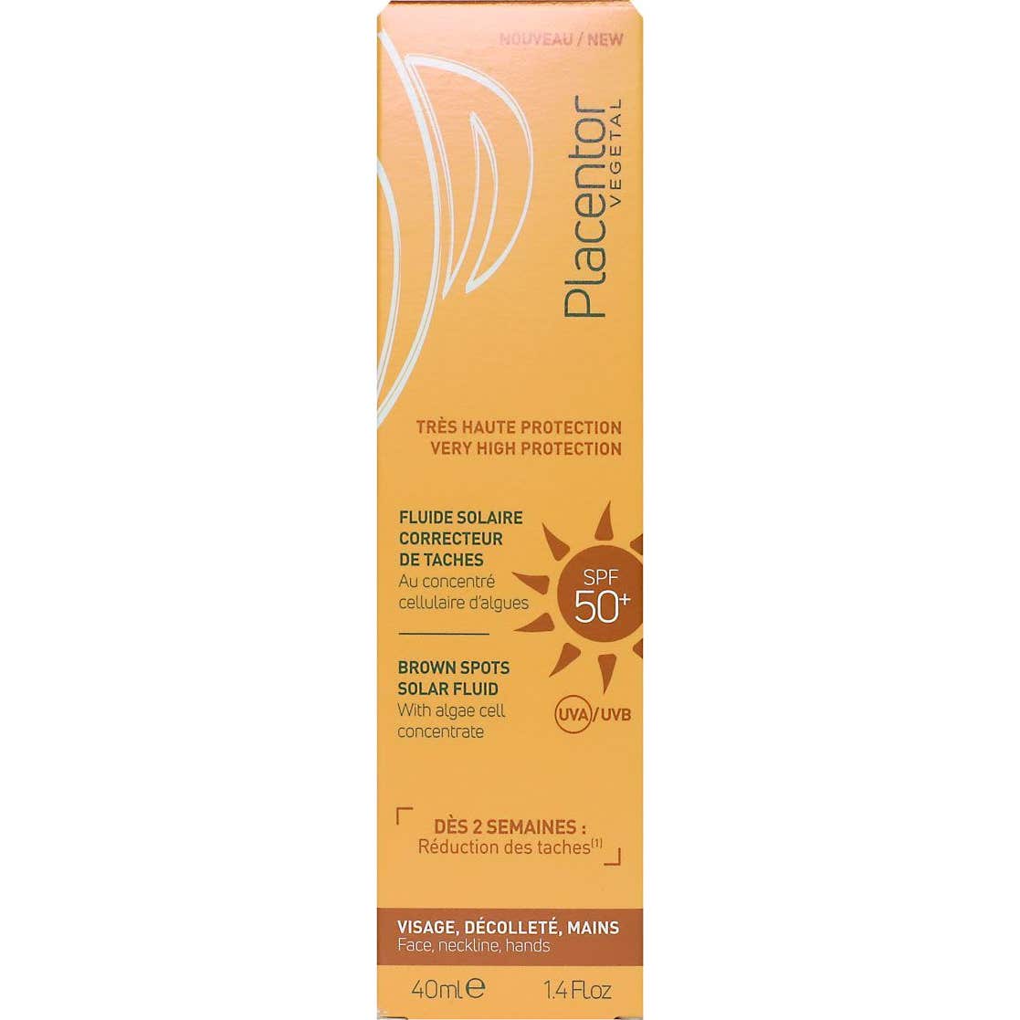 Placentor Vegetal Brown Spots Solar Fluid Spf50+ 40ml