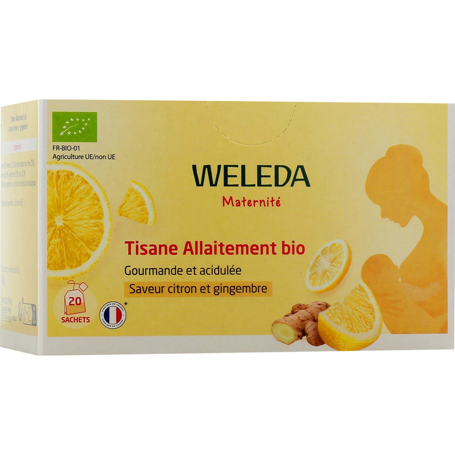 Weleda Tisana Lactancia Bio Limón y Jengibre 20 Sobres