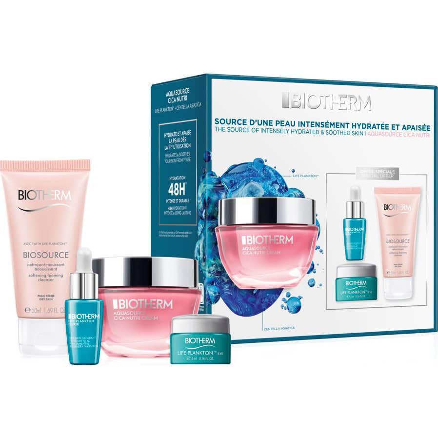 Biotherm Set Cofre Aquasource Cica Nutri Pieles Secas