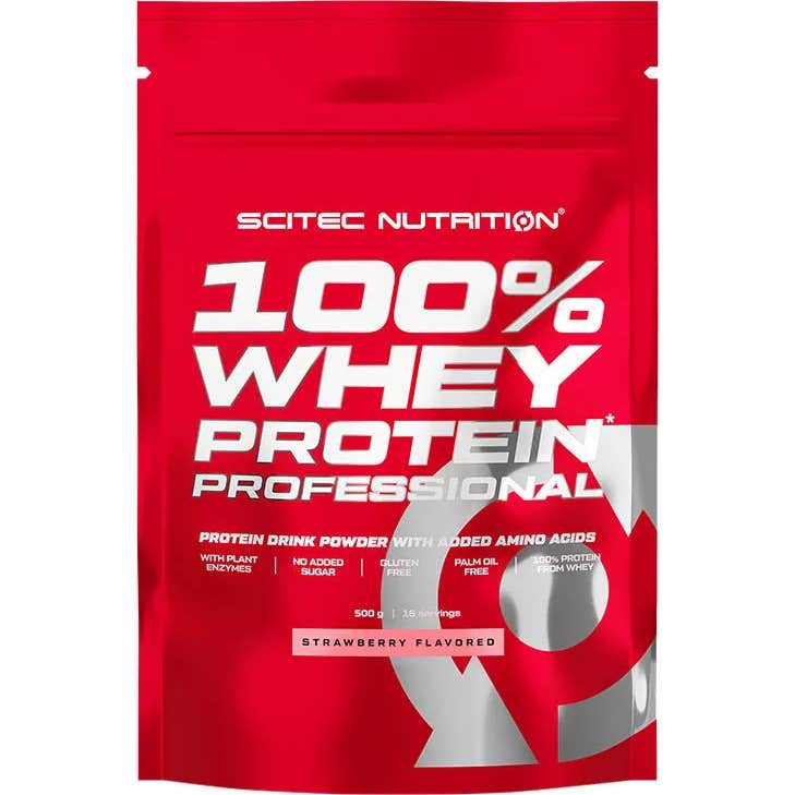 Scitec Nutrition 100% Whey Protein Professional Fresa 500g