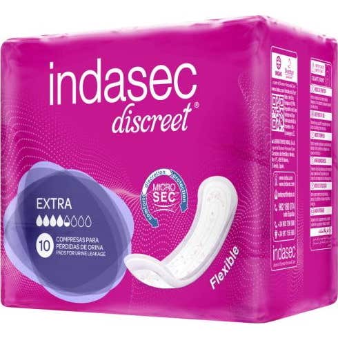 Indasec Discreet Extra Compresa Perdidas Leves 1