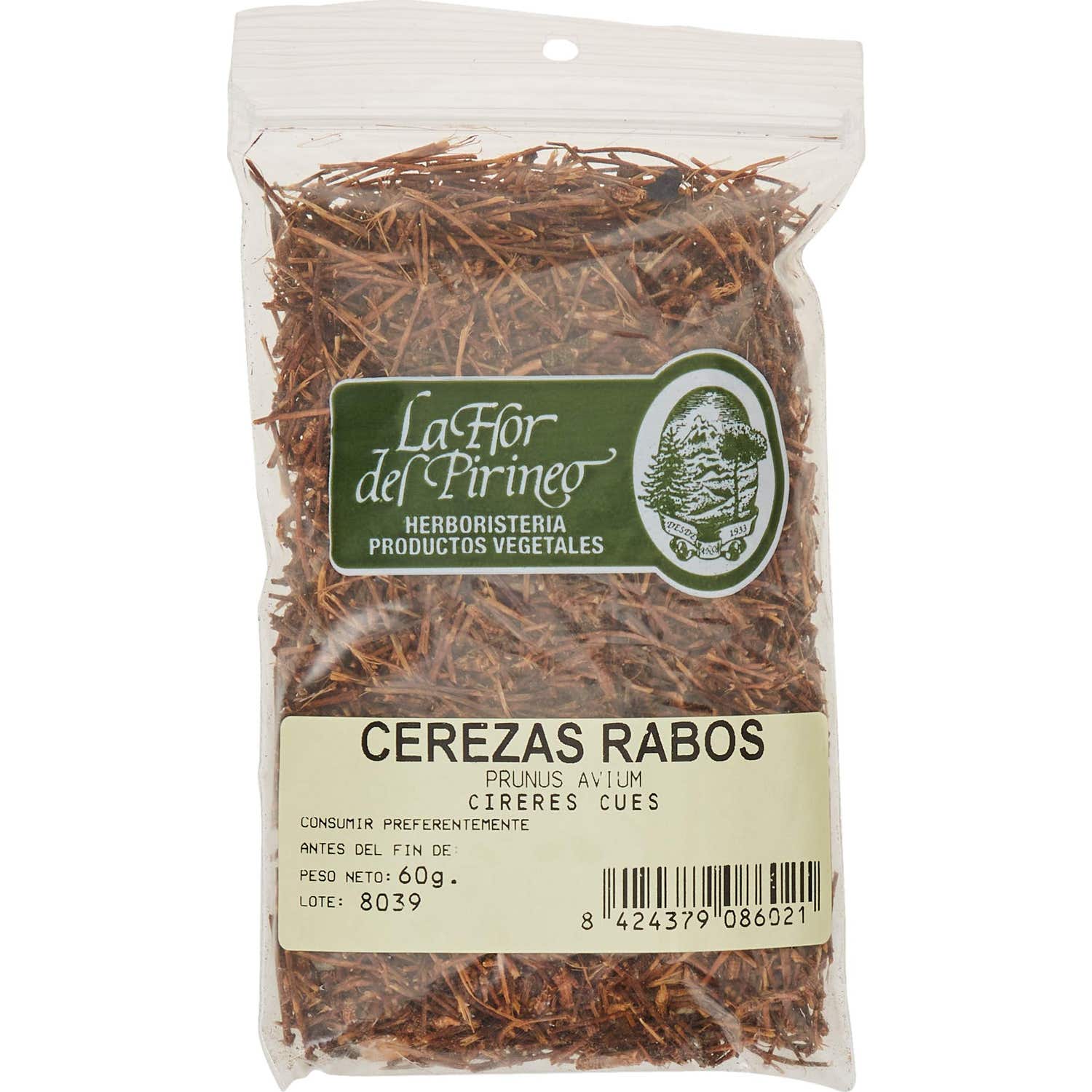 La Flor del Pirineo Rabos de cereza 60g