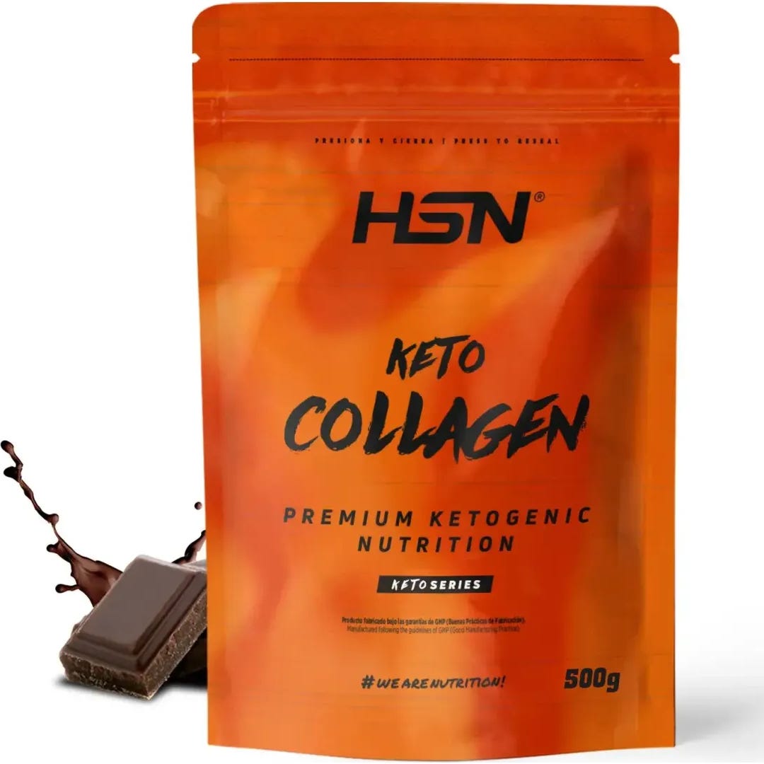 HSN Keto Colágeno Hidrolizado Bovino en Polvo Chocolate 500g