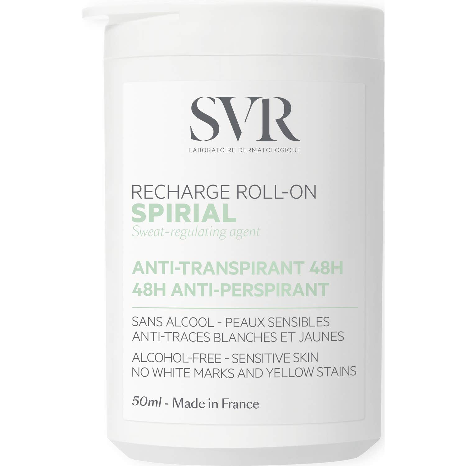 SVR Spirial Roll-on Desodorante Antitranspirante 48H Recarga 50ml