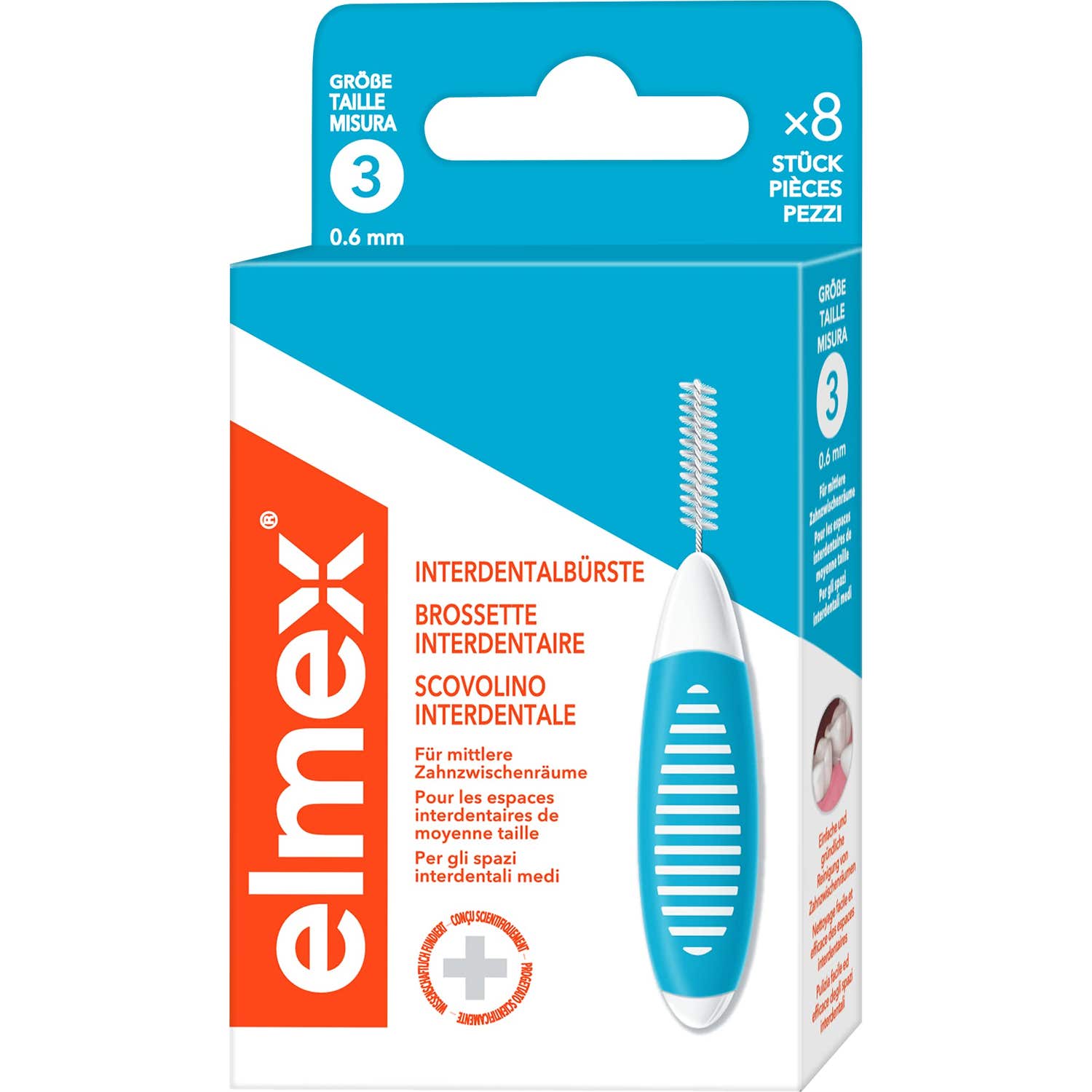 Elmex Cepillo Interdental 0,6mm 8uds