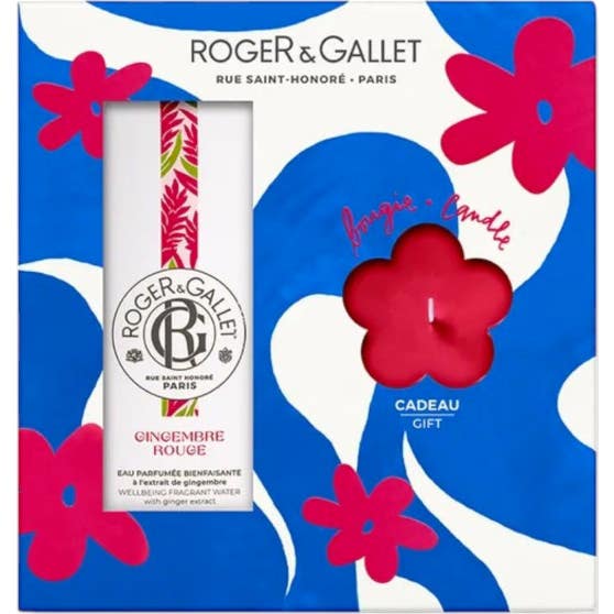 Roger & Gallet Cofre Jengibre Rojo Agua Perfumada + Vela