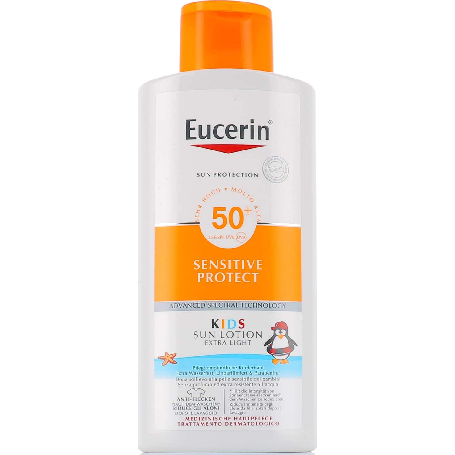 Eucerin Sun Loción Infantil Sensitive Protect SPF50+ 400ml