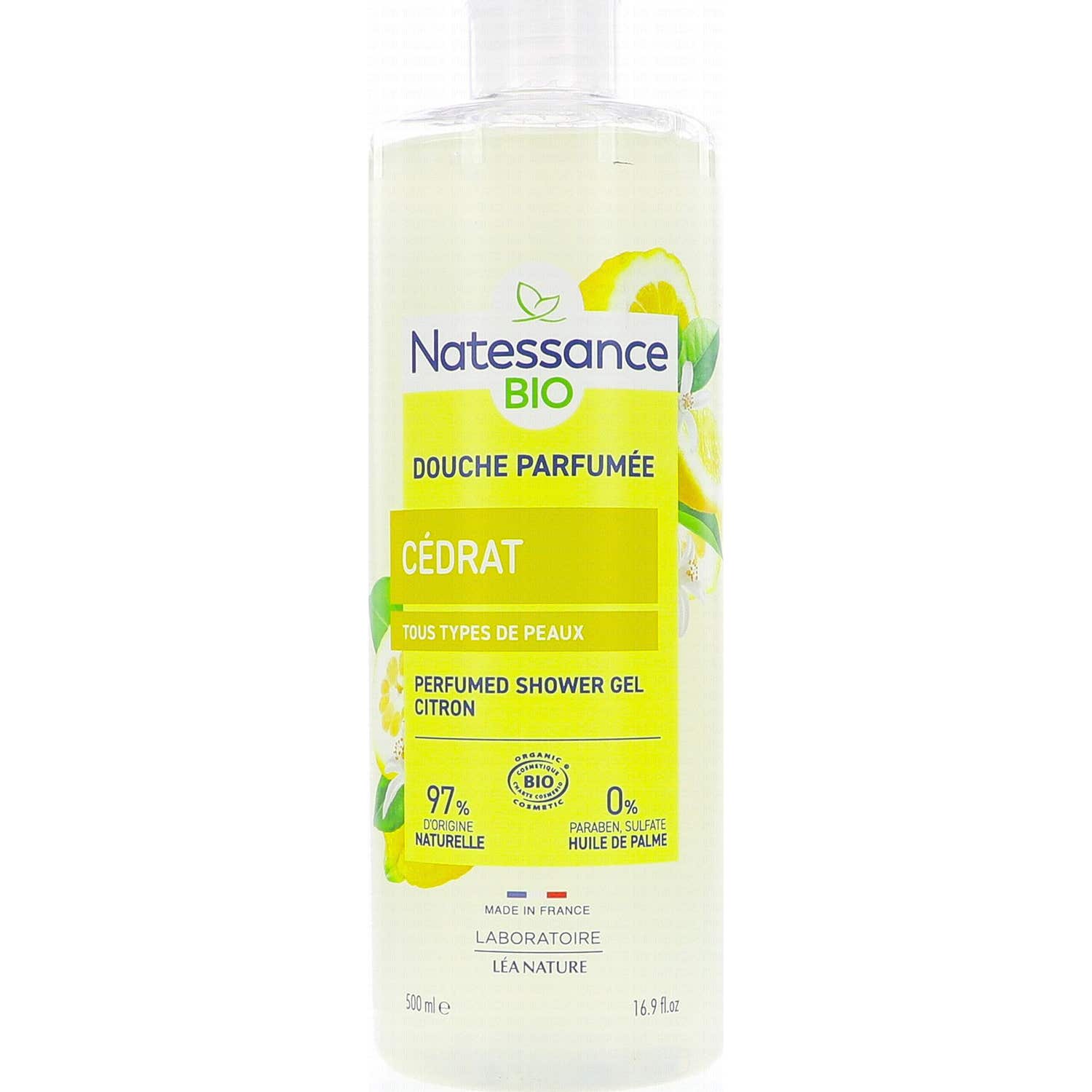Natessance Gel de Ducha Perfumado Cidra Bio 500 ml