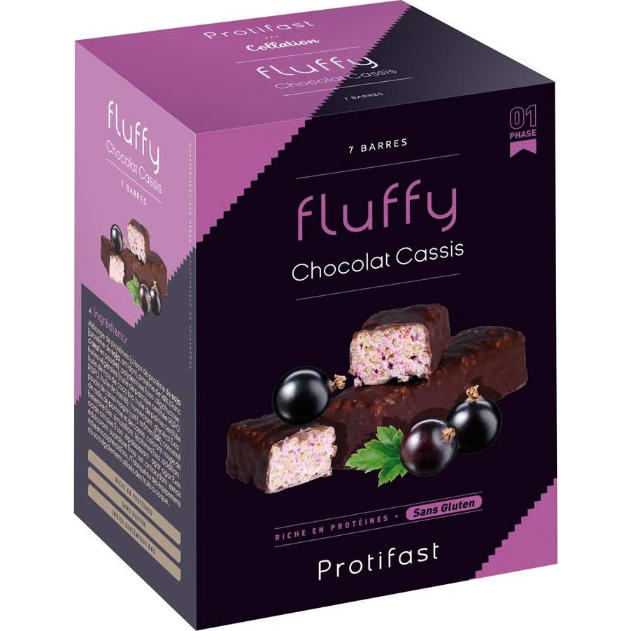 Protifast Fluffy Chocolate Grosella Negra Barritas 7uds