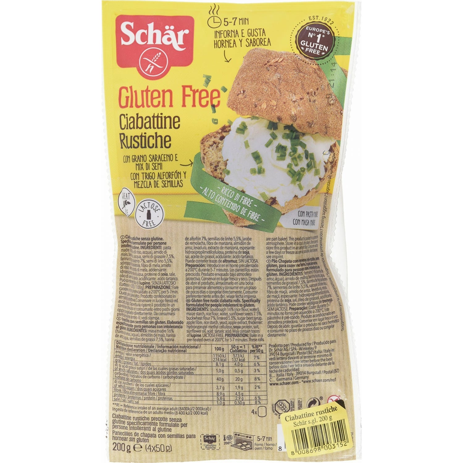 Schar Ciabattine Rustiche 200g