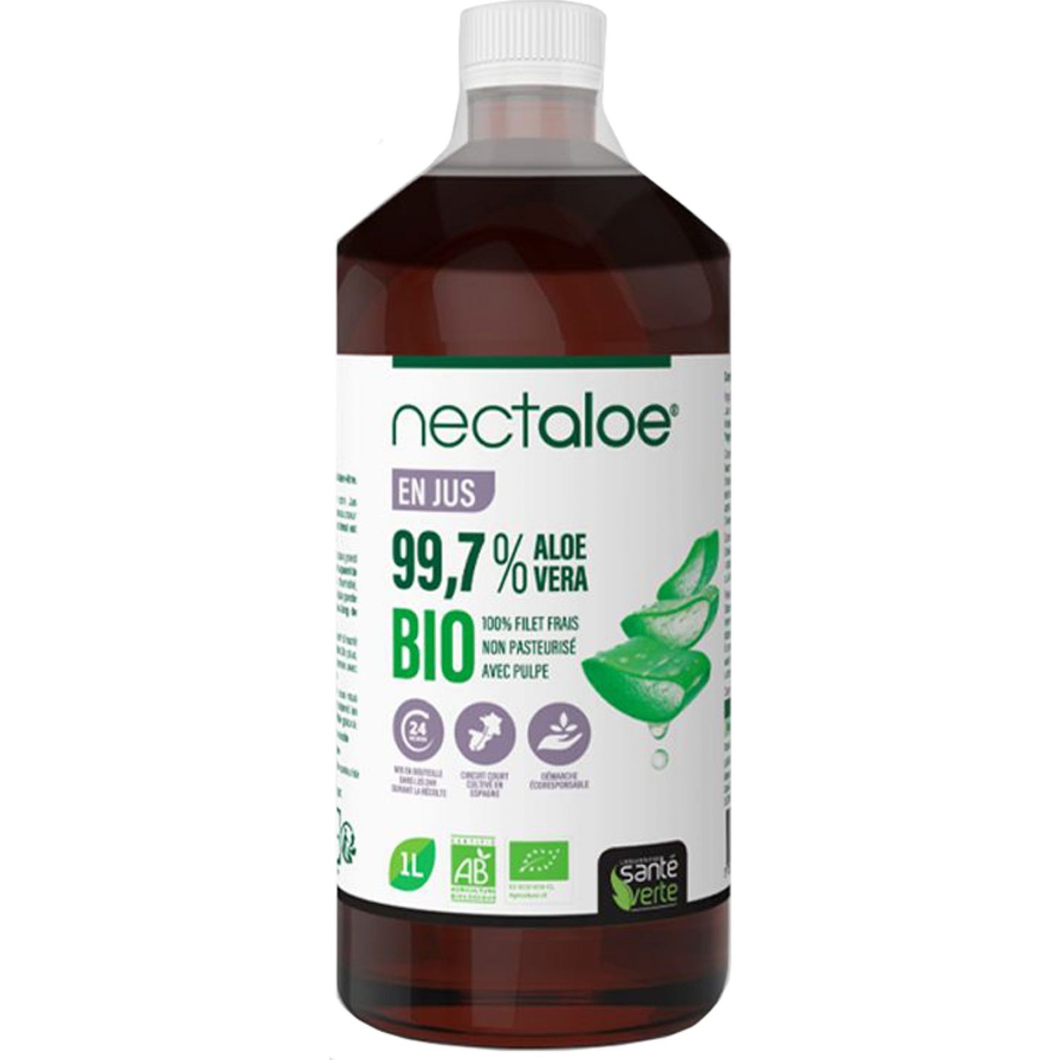 Sante Verte Nectaloe Zumo de Aloe Vera Ecológico 1l