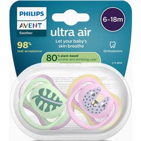 Philips Avent Ultra Air Deco 6-18M Green Pink 2uds