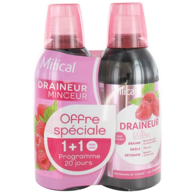 Milical - Escurridor Ultra Frambuesa 2x500ml