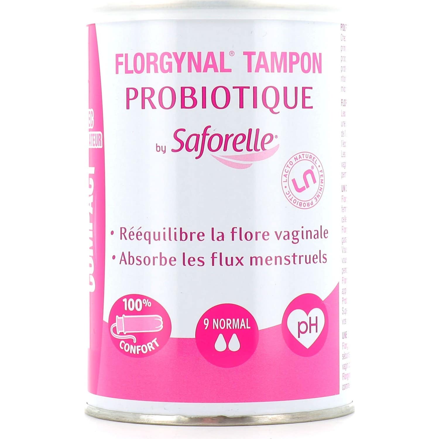 Saforelle Florgynal Probiótico Tampón Compacto Normal 9 con aplicador