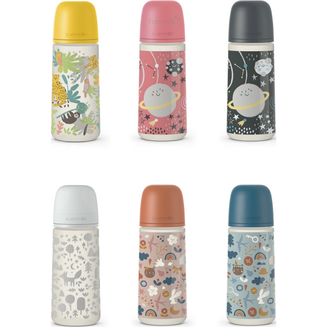 Suavinex Biberón Prints Fisiológico Sx Pro Silicona Denso +6M 360ml 1ud