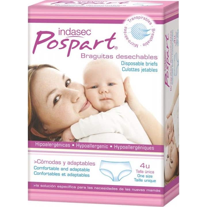 Indasec® Pospart braguitas desechables T-Única 4uds
