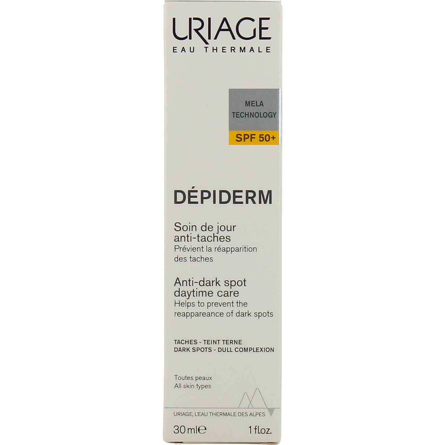 Uriage Dépiderm Cuidado de Día Antimanchas Spf50+ 30ml