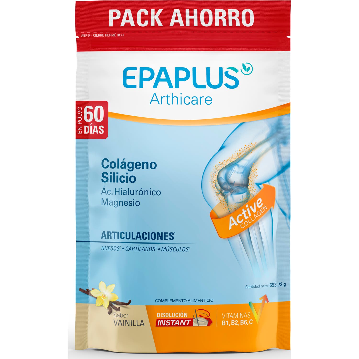 Epaplus Arthicare Colágeno + Silicio Sabor Vainilla 653g