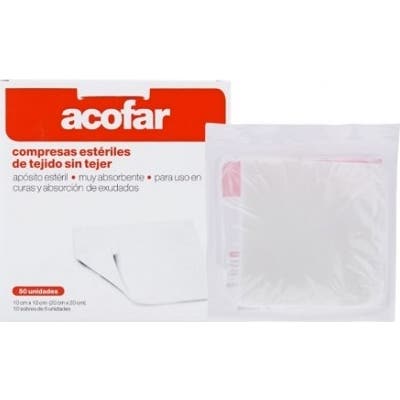 Acofar Compresas Estériles de Tejido sin Tejer 10x10cm 50uds