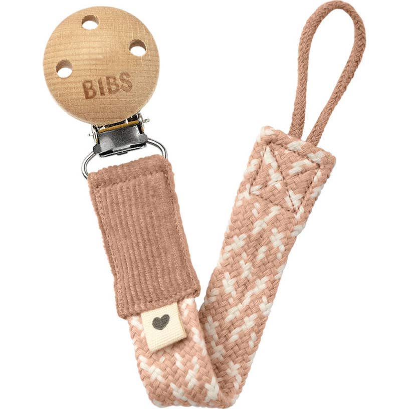 Bibs Portachupete Trenzado Blush Ivory 1ud