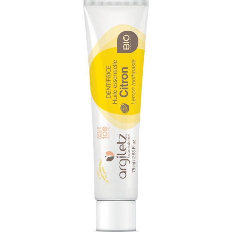 Argiletz Blanca/Amarilla Pasta Dentífrica Tubo Limón Bio 75 Ml